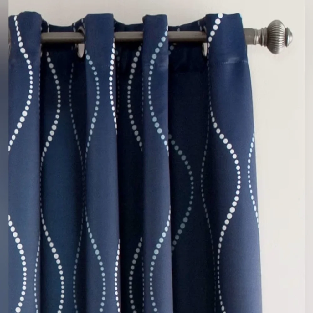 Lush Decor Swirl Room Darkening Curtain Panel Pair - 52